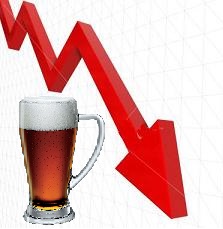 Drastico calo di vendite ed export della birra nel 2023