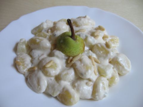 Gnocchi gorgonzola, pere e Dubbel