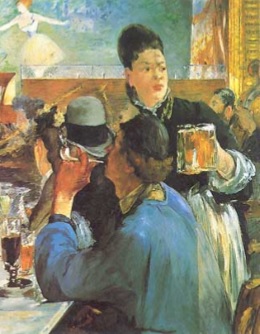 Caffé e bar di Parigi: la birra, secondo Manet