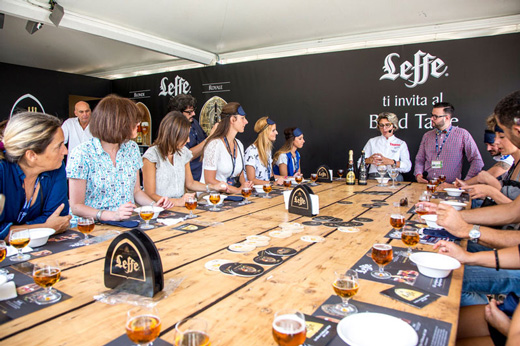 Una birra con Leffe a Taste of Roma