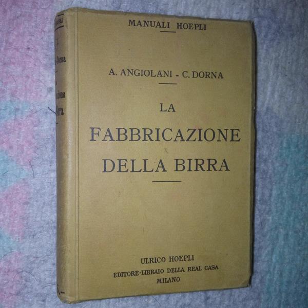 Libri antichi: La fabbricazione della birra, 1922