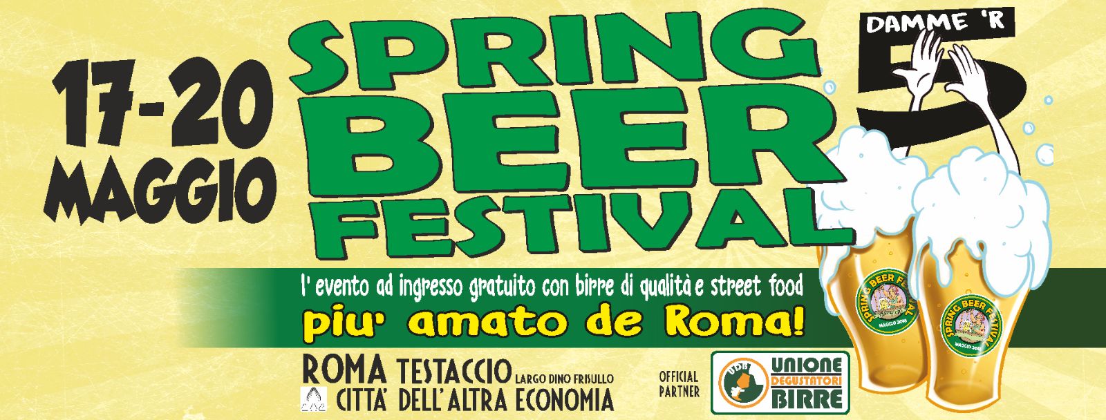 Al via domani a Roma la 5° edizione del Spring Beer Festival 2018