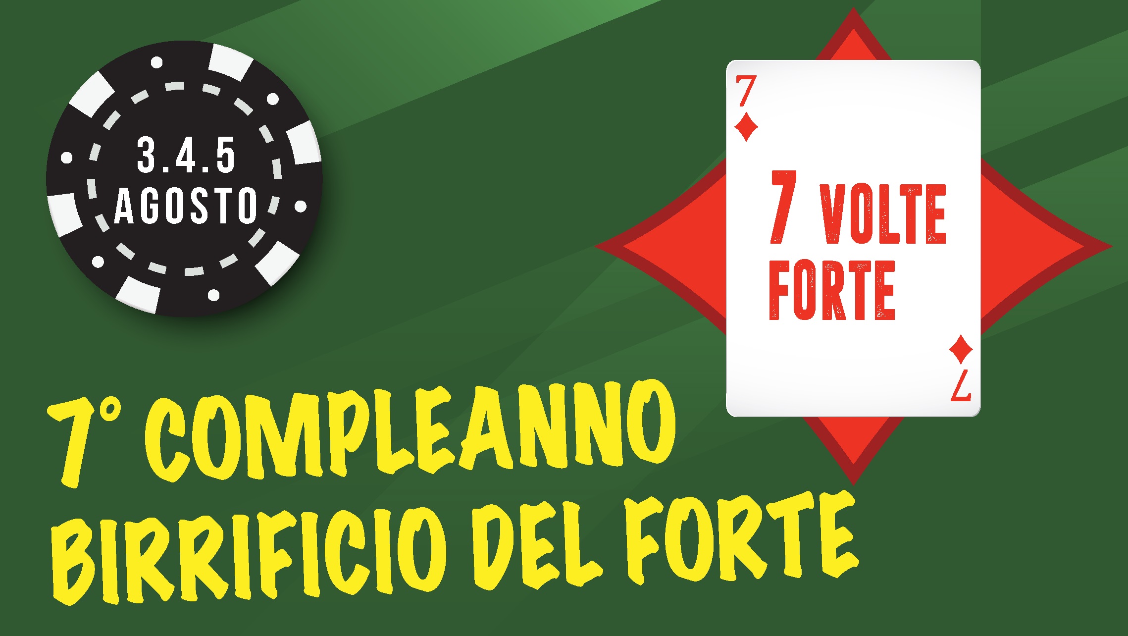 7 VOLTE FORTE: la festa di compleanno del Birricio del Forte!