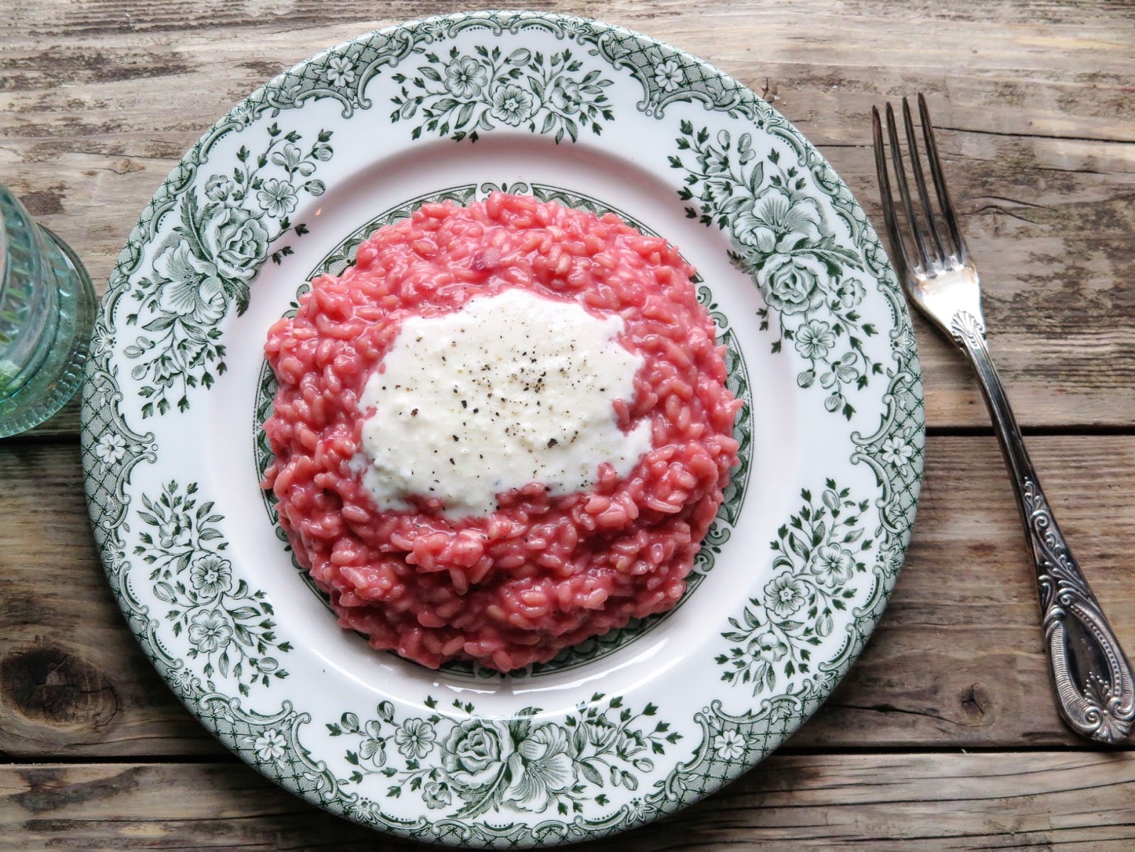 Risotto alla IPA, robiola e barbabietola