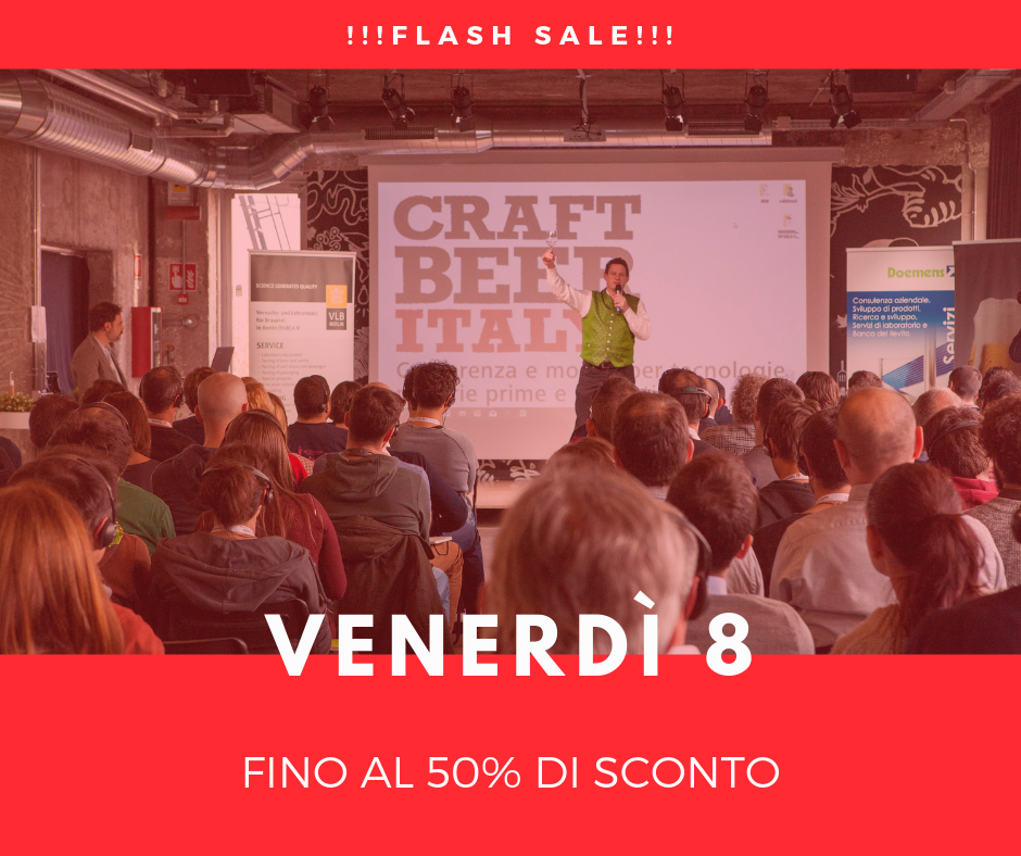 CRAFT BEER ITALY 2019: biglietti al 50% per 24 ore e grandi vantaggi per chi arriva in pullman!