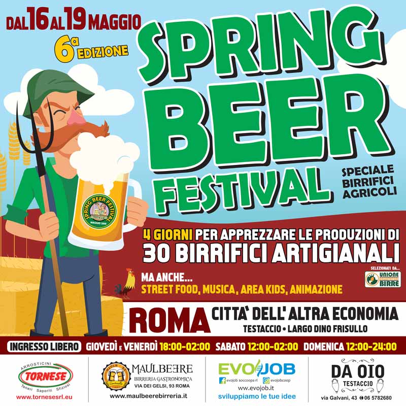 La primavera a Roma si festeggia con la birra