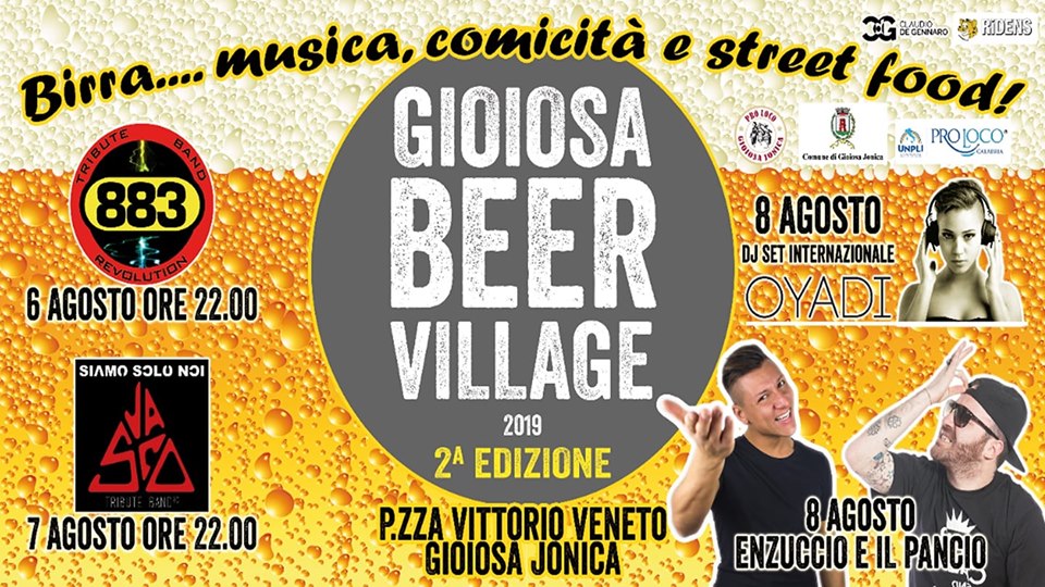 Nel fine settimana la 2° Edizione del “Gioiosa Beer Village”!