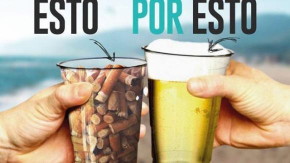 Barcellona: un boccale di buona birra, per un bicchiere di sporcizia in meno sulla spiaggia!