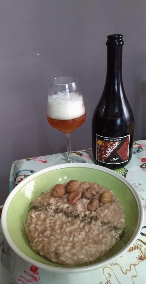 Risotto alla IGA con crema alle castagne