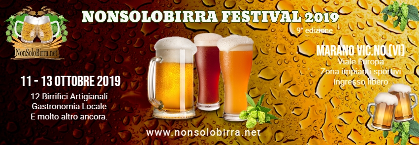 Il Nonsolobirra Festival torna a Marano Vicentino dall’11 all’13 ottobre!