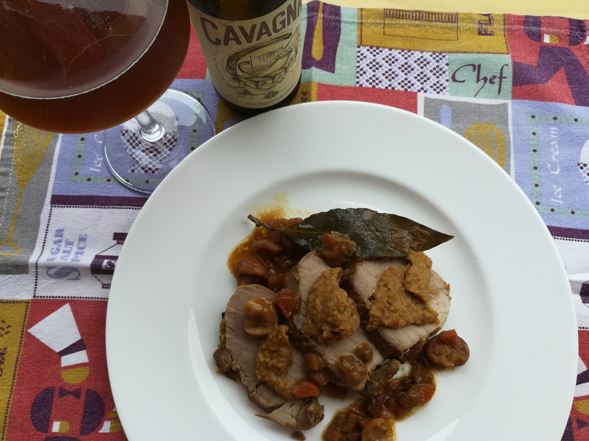 Filetto di maiale alle castagne e birra contadina Cavagna®