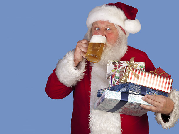 A Babbo Natale piace la birra!