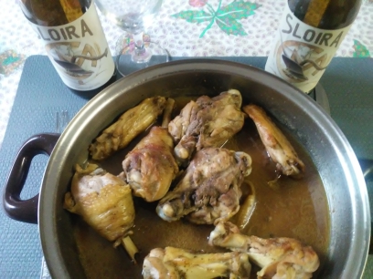 Gallina ruspante arrosto in bagnetto di pils