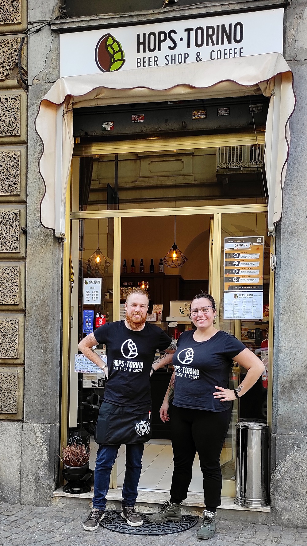 Hops Torino beer shop: save water and drink beer!