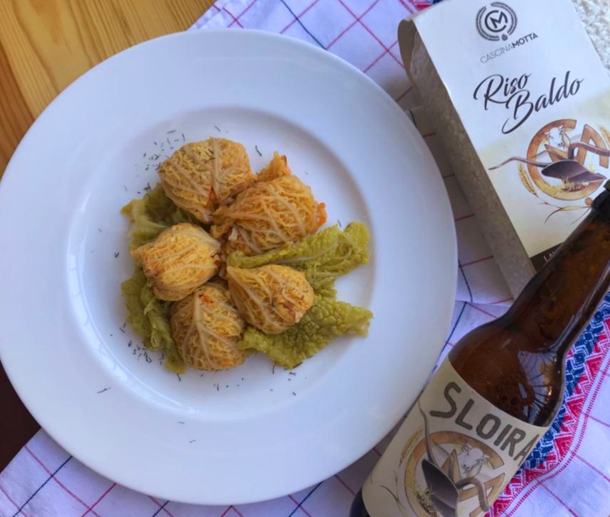 Involtini di verza con riso e birra contadina®