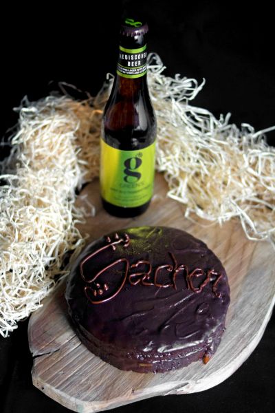 Sacher veg & beer alla Gold Dry-Hopped Lager