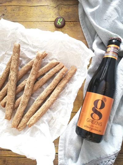 Bastoncini di grano saraceno con birra Green’s “Gilded Golden Ale”