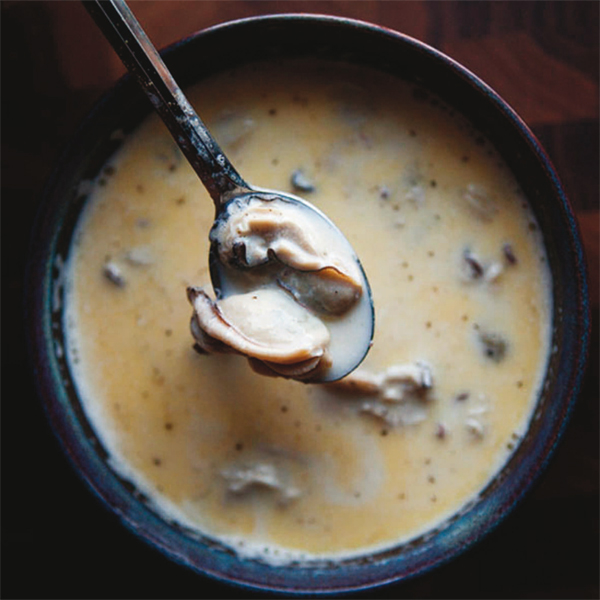 Zuppa di ostriche alla pils