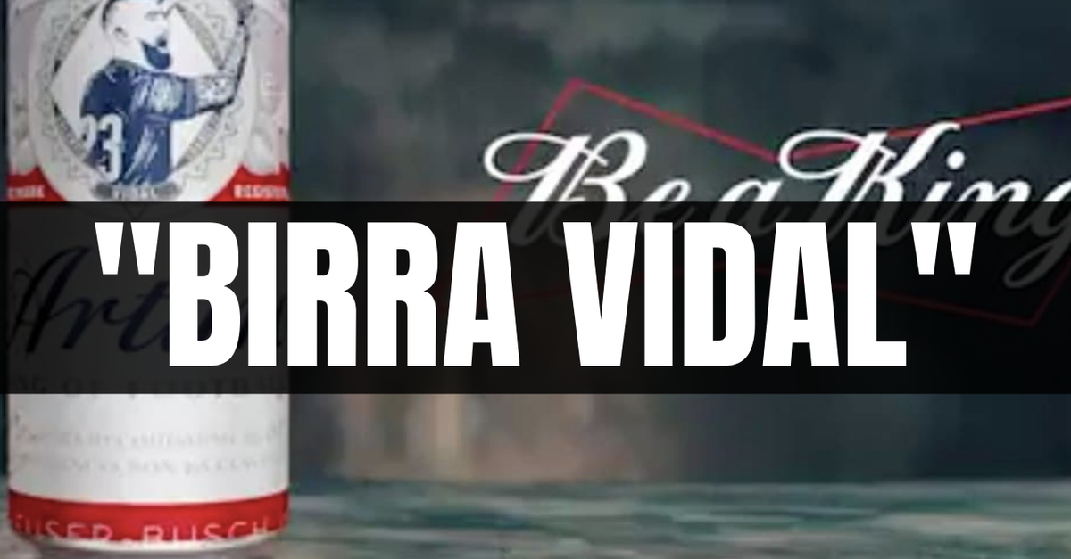 Arturo Vidal, una birra con il suo volto sulle nuove lattine Budweiser