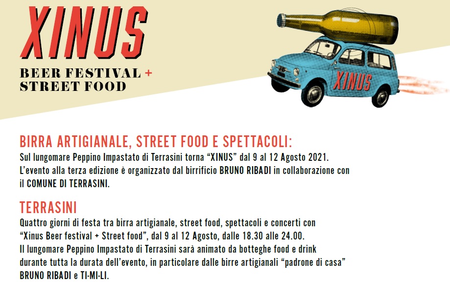 A Terrasini torna “Xinus”, tra birra artigianale, street food e spettacoli