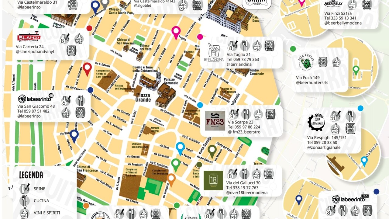 Nasce Circuito Birra, la mappa per riscoprire la birra artigianale di Modena