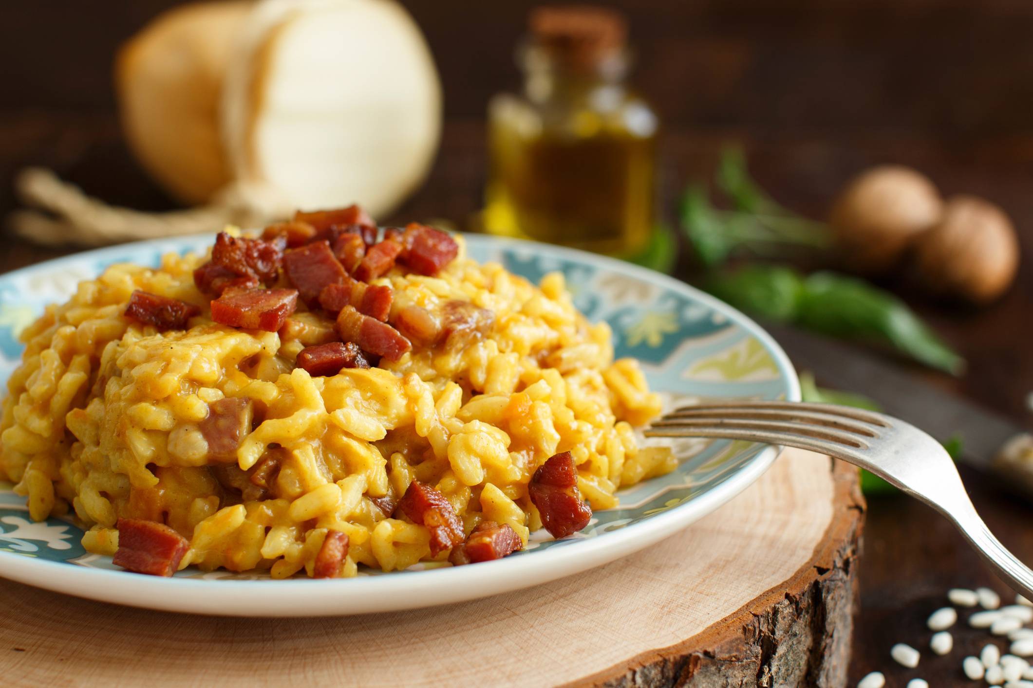 Risotto di zucca e guanciale alla pumpkin ale