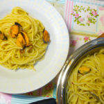 spaghetti birra cozze