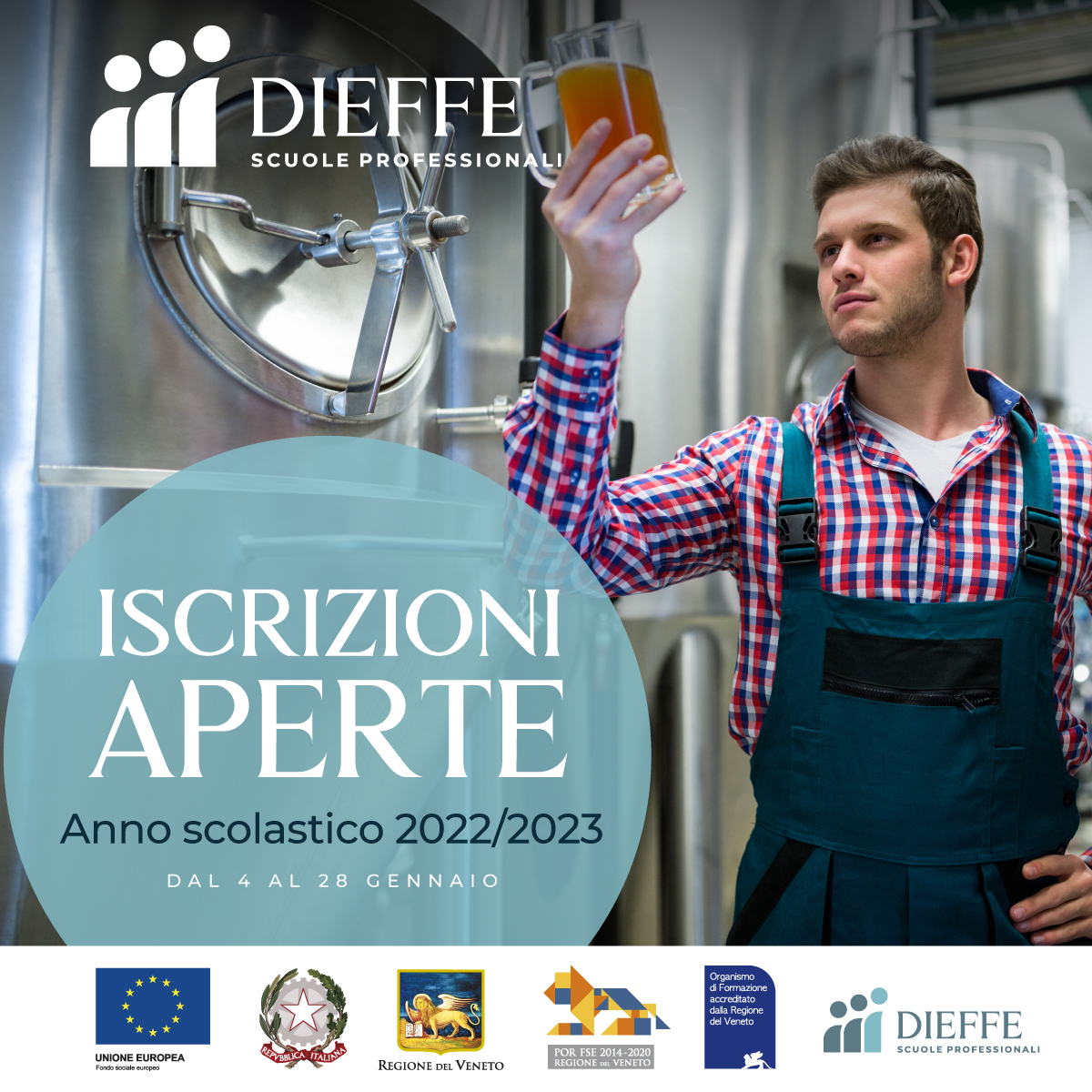 DIEFFE Padova: il prossimo anno scolastico al via il primo corso di  “tecnico della produzione della birra”