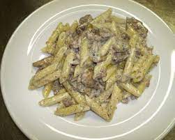 Penne alla norcina e porter