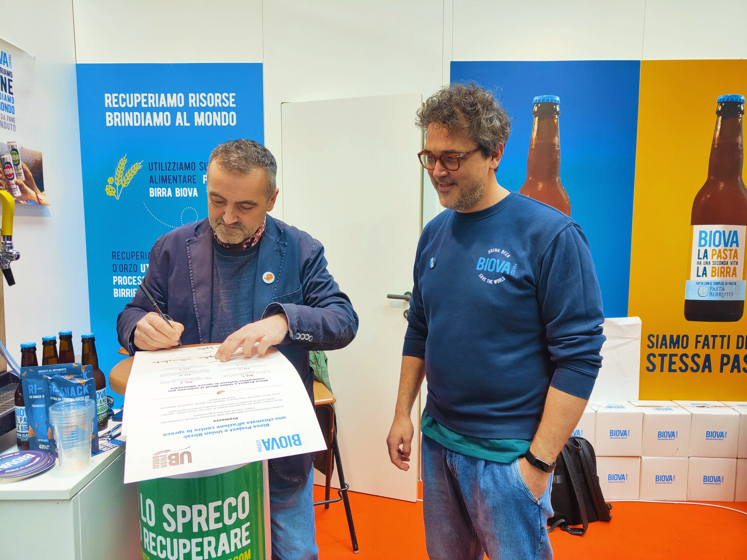 Spreco alimentare: a Beer&Food Attraction l’accordo per implementare una rete nazionale per il Biova Project