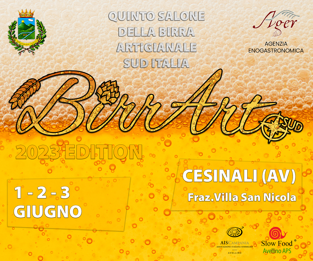 La birra artigianale torna protagonista a Cesinali. Da domani  la 5° edizione di BirrArt – Salone della Birra Sud Italy.