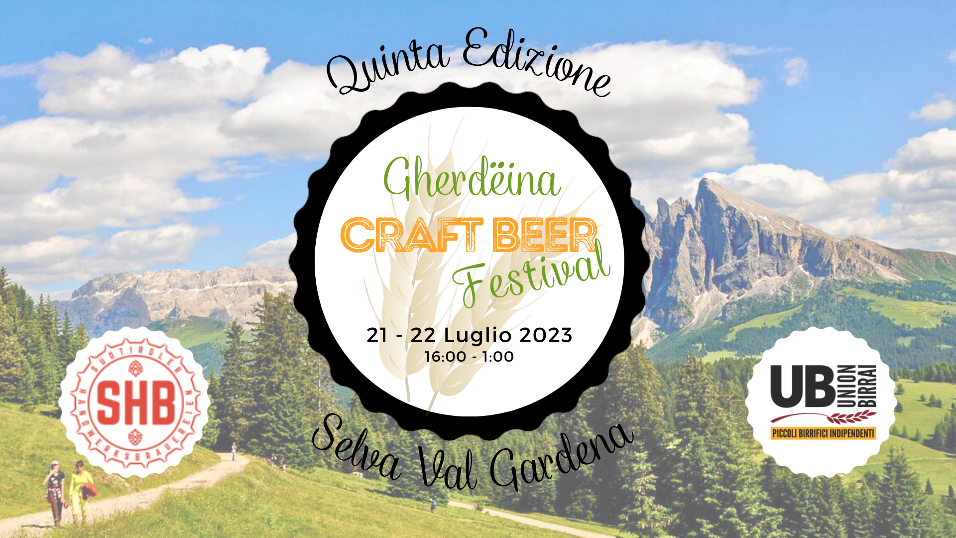 Gherdëina Craft Beer Festival: torna l’evento di Birra Artigianale in Val Gardena