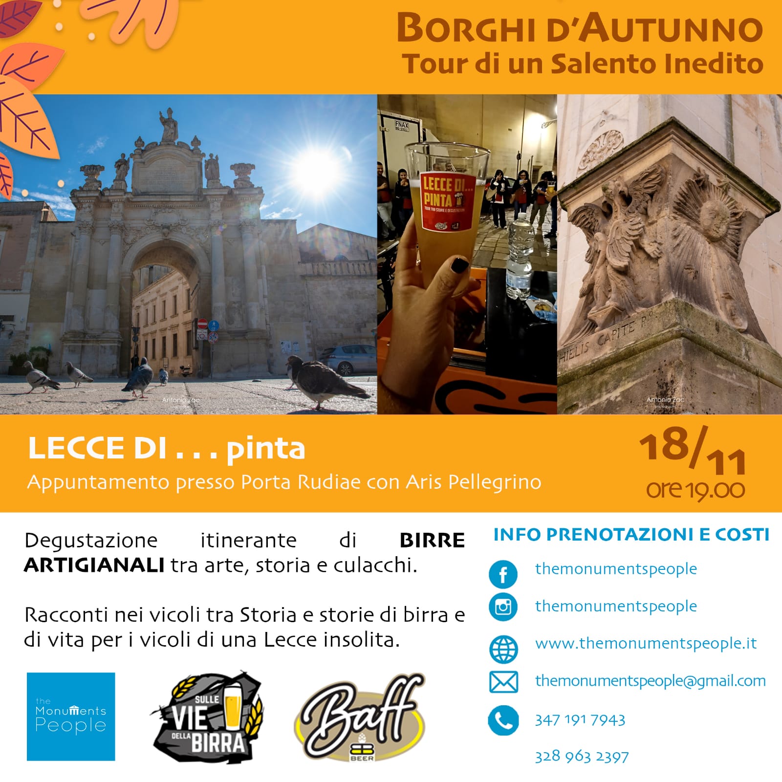 RITORNA LECCE DI…PINTA in occasione di BORGHI D’AUTUNNO