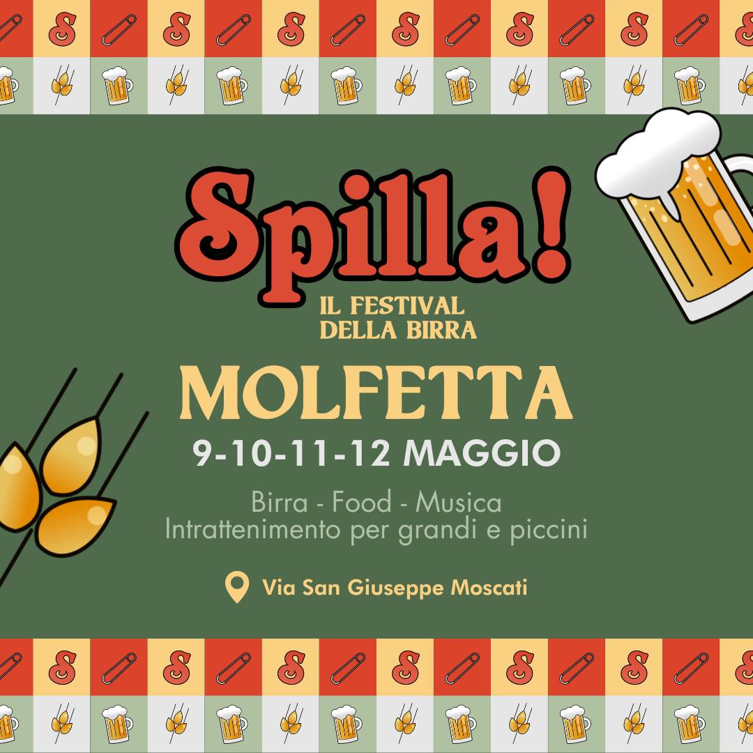 Spilla Festival 2024. Dal 9 al 12 maggio a Molfetta la festa della birra di primavera!