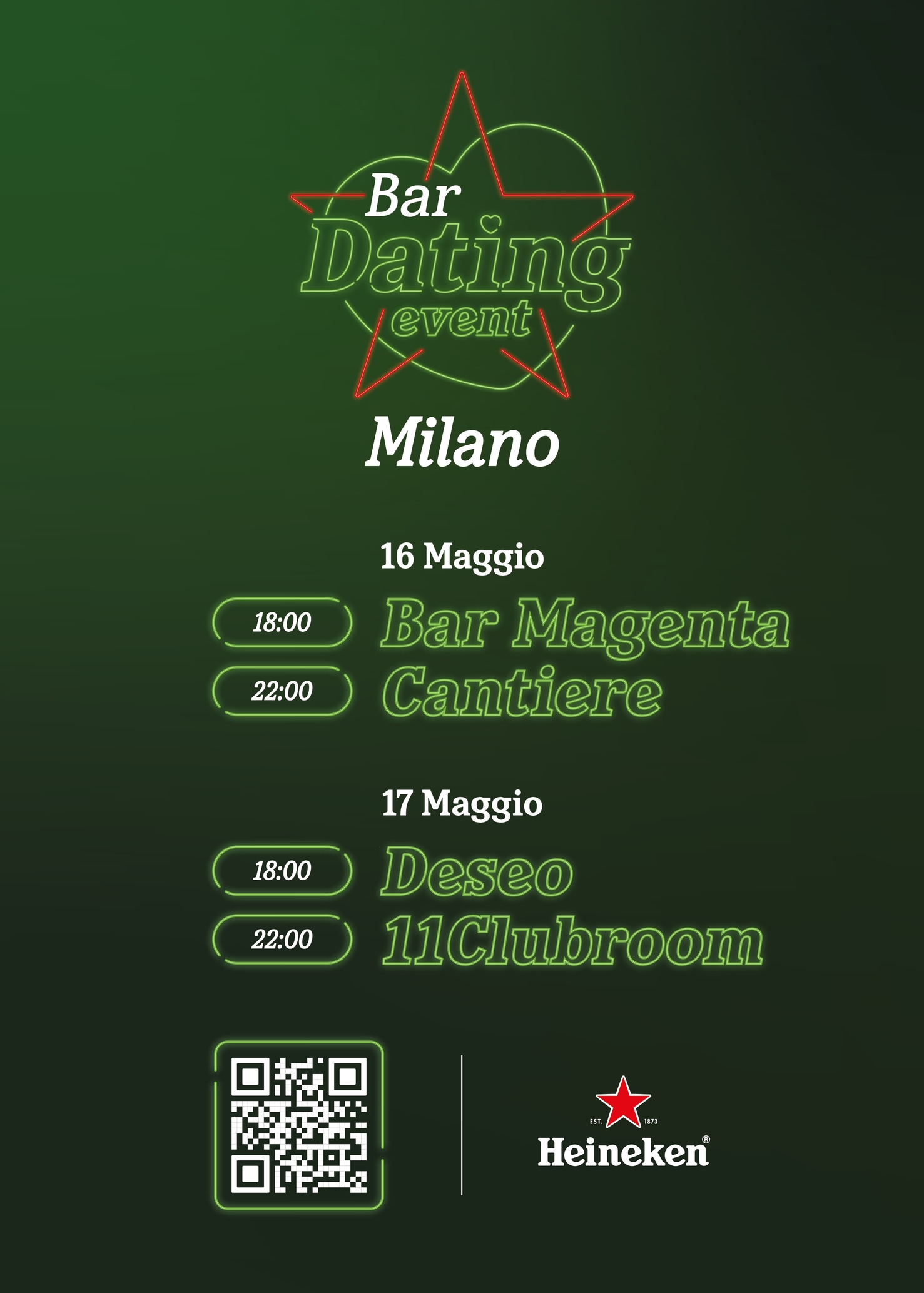 Heineken dà il via a milano agli eventi #bardating per trovare il tuo nuovo match…ma con un bar!