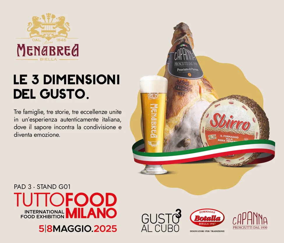 Menabrea, Formaggi Botalla e Prosciuttificio Capanna insieme a Tuttofood Milano