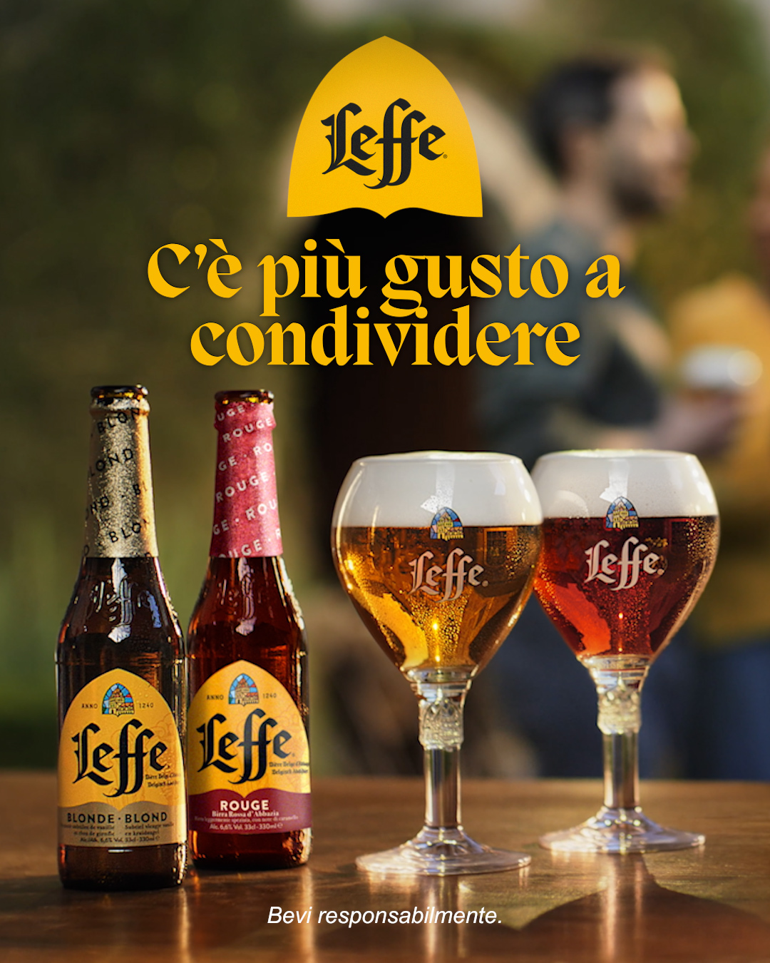 Leffe protagonista di una nuova campagna: “C’è più gusto a condividere”